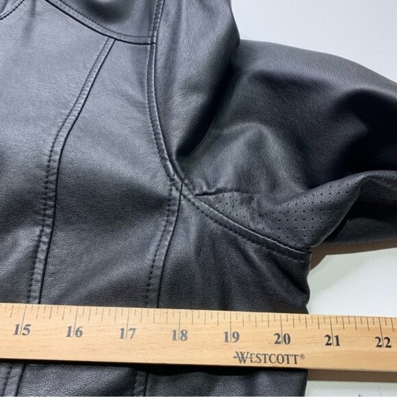 Reitmans L PU Lether moto jacket - Picture 8 of 9